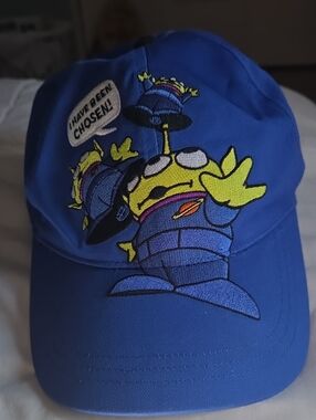 Blue Alien Character Baseball Cap - 'I Have Been Chosen'